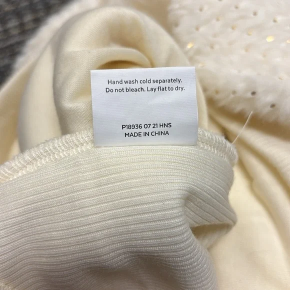 “frisco” Brand Gold Dotted XL Plush Fur Hoodie Offwhite Dog Sweater SKU 224212 - Picture 11 of 17